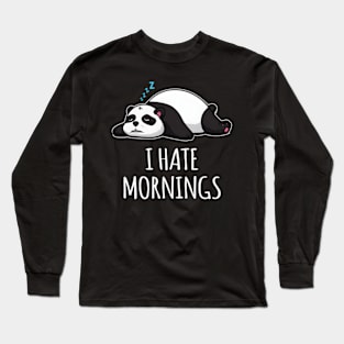 I E Mornings Lazy SleePanda Bear Animal Long Sleeve T-Shirt